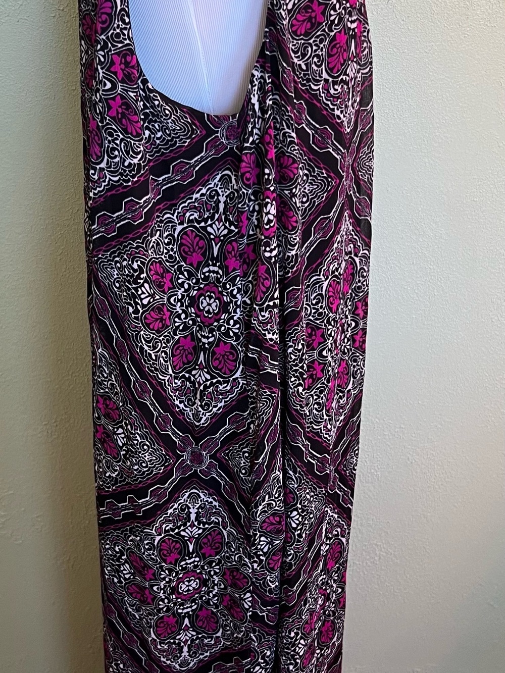 Catherine’s Maxi Dress with Pink and Black Medallion Print - Picture 3 of 6